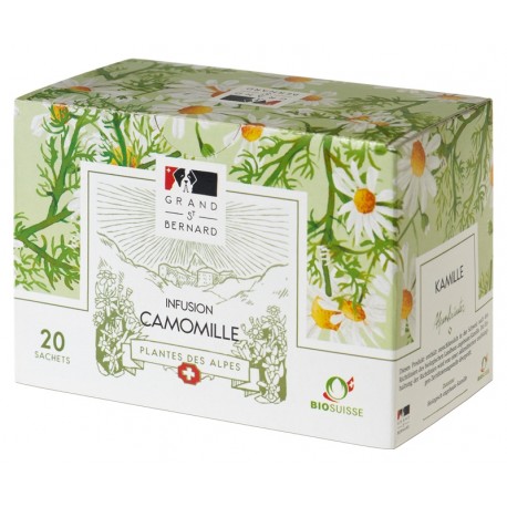 GRAND-ST-BERNARD Herbal Tea Camomile [ camomille ] | Swiss Alps | Organic