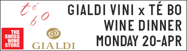 Gialdi Vini X T&eacute; Bo Wine Dinner April 20